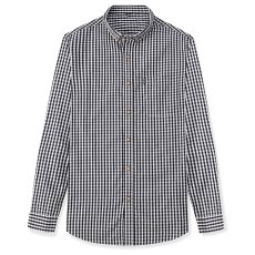 画像3: メンズギンガムチェックシャツ 綿 100% 長袖 スリムフィット 春秋カジュアル 通気性抜群 洗濯機対応 (3)