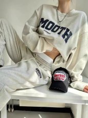 画像3: レディース スポーツセットアップ 新作 アメリカンカジュアル INS人気 ラウンドネック オーバーサイズ グレー スウェット上下2点セット ランニング トレーニング ストリート風 おしゃれ デイリーウェア (3)