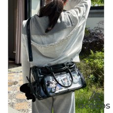 画像19: 痛バッグ　大容量　うちわ収納対応　トートバッグ　ショルダーバッグ　推し活バッグ　通勤　通学　A4対応　レディース　学生　手提げ　肩掛け　痛バ　推しバッグ　かわいい (19)