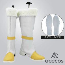 画像1: ラブライブ! School idol project　風　星空凛　Snow halation　コスプレ靴　コスプレブーツ　靴用品 (1)
