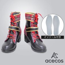 画像1: ツイステッドワンダーランド　風　ポムフィオーレ寮　エペル・フェルミエ　Epel Felmier　コスプレ靴　コスプレブーツ　靴用品 (1)