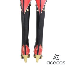 画像4: ツイステッドワンダーランド　風　ハーツラビュル寮　リドル・ローズハート　Riddle Rosehearts　コスプレ靴　コスプレブーツ　靴用品 (4)