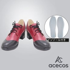 画像1: ツイステッドワンダーランド　風　ハーツラビュル寮　リドル・ローズハート　Riddle Rosehearts　制服（R）　コスプレ靴　コスプレブーツ　靴用品 (1)