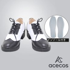 画像1: ツイステッドワンダーランド　風　ナイトレイブンカレッジ　デイヴィス・クルーウェル　Divus Crewel　コスプレ靴　コスプレブーツ　靴用品 (1)