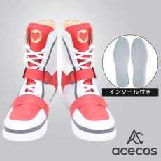 画像1: ツイステッドワンダーランド　風　ハーツラビュル寮　エース・トラッポラ　Ace Trappola　寮服　コスプレ靴　コスプレブーツ　靴用品 (1)