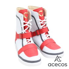 画像4: ツイステッドワンダーランド　風　ハーツラビュル寮　エース・トラッポラ　Ace Trappola　寮服　コスプレ靴　コスプレブーツ　靴用品 (4)