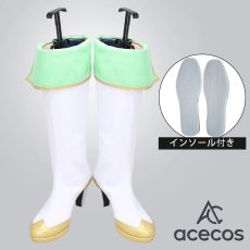画像1: アイドルマスター シンデレラガールズ　風　渋谷凛　レインボー・カラーズ　コスプレ靴　コスプレブーツ　靴用品 (1)