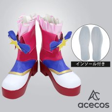 画像1: アイカツ!　風　大空あかり　ピンクパレード　コスプレ靴　コスプレブーツ　靴用品 (1)