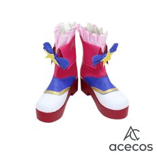 画像2: アイカツ!　風　大空あかり　ピンクパレード　コスプレ靴　コスプレブーツ　靴用品 (2)