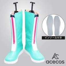 画像1: 新幹線変形ロボ シンカリオン　風　速杉ハヤト　パイロットスーツ　コスプレ靴　コスプレブーツ　靴用品 (1)