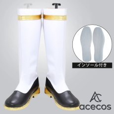 画像1: ファイアーエムブレム 風花雪月　風　シルヴァン=ジョゼ=ゴーティエ　コスプレ靴　コスプレブーツ　靴用品 (1)