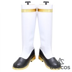 画像2: ファイアーエムブレム 風花雪月　風　シルヴァン=ジョゼ=ゴーティエ　コスプレ靴　コスプレブーツ　靴用品 (2)