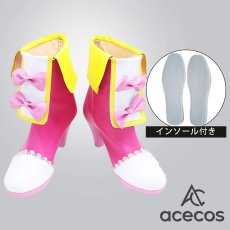 画像1: アイカツ!　風　星宮いちご　コスプレ靴　コスプレブーツ　靴用品 (1)