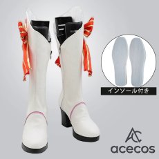 画像1: Re:ゼロから始める異世界生活　風　レム　コスプレ靴　コスプレブーツ　靴用品 (1)