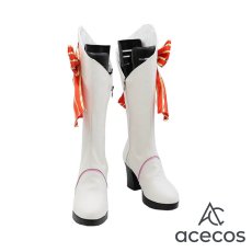 画像2: Re:ゼロから始める異世界生活　風　レム　コスプレ靴　コスプレブーツ　靴用品 (2)