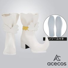 画像1: おジャ魔女どれみドッカーン　風　ハナちゃん　コスプレ靴　コスプレブーツ　靴用品 (1)