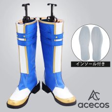 画像1: あんさんぶるスターズ！　風　あんスタ　深海奏汰　ユニット衣装　コスプレ靴　コスプレブーツ　靴用品 (1)