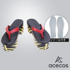 画像1: 刀剣乱舞　風　次郎太刀　コスプレ靴　コスプレブーツ　靴用品 (1)
