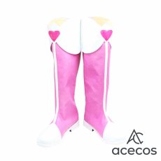 画像2: ドキドキ!プリキュア　風　相田マナ(キュアハート)　戦闘服　コスプレ靴　コスプレブーツ　靴用品 (2)