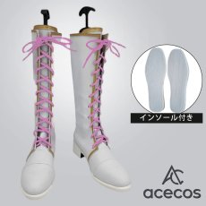 画像1: BanG Dream!（バンドリ！）　風　Pastel*Palettes　コラボレーション　丸山彩　コスプレ靴　コスプレブーツ　靴用品 (1)