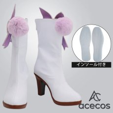 画像1: ラブライブ！スクフェスAC　風　キャットツインテール　東條希　コスプレ靴　コスプレブーツ　靴用品 (1)