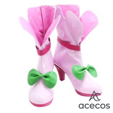 画像3: ヒーリングっど??プリキュア　風　花寺のどか　コスプレ靴　コスプレブーツ　靴用品 (3)