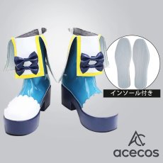 画像1: アイカツ!　風　藤堂ユリカ　コスプレ靴　コスプレブーツ　靴用品 (1)