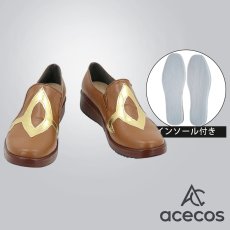 画像1: 原神(げんしん)　風　胡桃(フータオ）　コスプレ靴　コスプレブーツ　靴用品 (1)