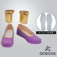 画像1: ヒーリングっど??プリキュア　風　風鈴アスミ(キュアアース)　コスプレ靴　コスプレブーツ　靴用品 (1)