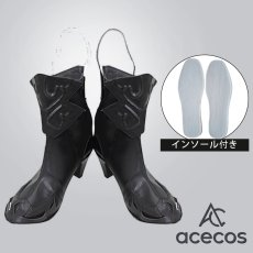 画像1: Fate/Grand Order　風　FGO　スカサハ　コスプレ靴　コスプレブーツ　靴用品 (1)
