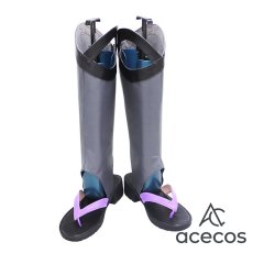 画像2: 原神　風　げんしん　散兵　ファデュイ　スカラマシュ　Scaramouche　コスプレ靴　コスプレブーツ　靴用品 (2)
