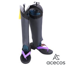 画像3: 原神　風　げんしん　散兵　ファデュイ　スカラマシュ　Scaramouche　コスプレ靴　コスプレブーツ　靴用品 (3)