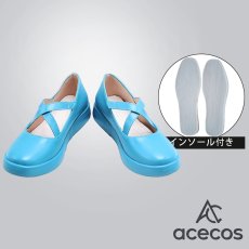 画像1: プロジェクトセカイ カラフルステージ！ feat. 初音ミク　風　草薙寧々　コスプレ靴　コスプレブーツ　靴用品 (1)