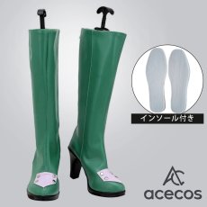 画像1: ファイアーエムブレム 風花雪月　風　シャミア=ネーヴラント　コスプレ靴　コスプレブーツ　靴用品 (1)