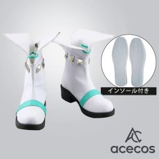 画像1: バーチャルYouTuber　風　VTuber　アザ　Aza　通常衣装　コスプレ靴　コスプレブーツ　靴用品 (1)