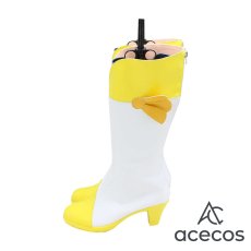 画像4: スマイルプリキュア!　風　黄瀬やよい(キュアピース)　コスプレ靴　コスプレブーツ　靴用品 (4)