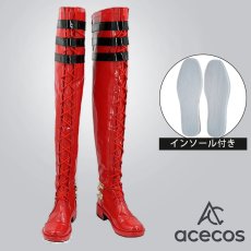 画像1: Fate/Grand Order　風　FGO　カルナ〔サンタ〕　コスプレ靴　コスプレブーツ　靴用品 (1)