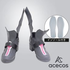 画像1: ウマ娘プリティーダービー　風　ミホノブルボン　勝負服　コスプレ靴　コスプレブーツ　靴用品 (1)