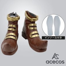 画像1: ONE PIECE（ワンピース）　風　バギー　コスプレ靴　コスプレブーツ　靴用品 (1)