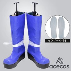 画像1: 東方Project　風　物部布都　コスプレ靴　コスプレブーツ　靴用品 (1)