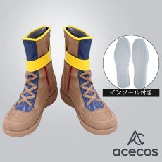 画像1: ウマ娘プリティーダービー　風　マヤノトップガン　勝負服　コスプレ靴　コスプレブーツ　靴用品 (1)