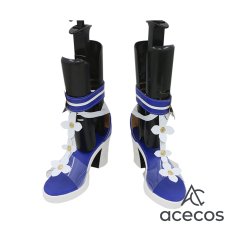 画像2: 原神　風　げんしん　バーバラ　水着　余韻の叙述　サマータイムスパークル　コスプレ靴　コスプレブーツ　靴用品 (2)