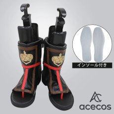 画像1: 原神　風　げんしん　早柚(さゆ／サユ)　コスプレ靴　コスプレブーツ　靴用品 (1)