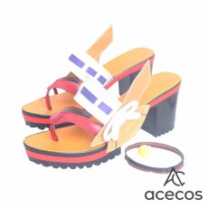 画像4: 原神(げんしん)　風　八重神子(やえみこ)　コスプレ靴　コスプレブーツ　靴用品 (4)