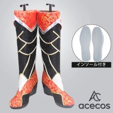 画像1: リーグ・オブ・レジェンド　風　League of Legends　アーリ(九尾の狐)　コスプレ靴　コスプレブーツ　靴用品 (1)