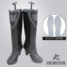 画像1: ツイステッドワンダーランド　風　ハーツラビュル寮　デュース・スペード　Deuce Spade　スケアリー・ドレス　コスプレ靴　コスプレブーツ　靴用品 (1)