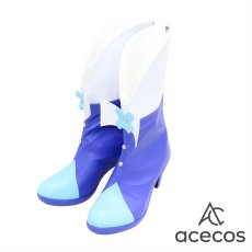 画像4: ハートキャッチプリキュア!　風　来海えりか(キュアマリン)　コスプレ靴　コスプレブーツ　靴用品 (4)