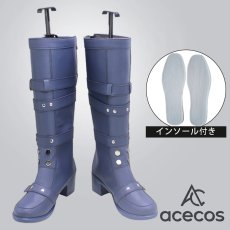 画像1: Fate/Grand Order　風　FGO　バーソロミュー・ロバーツ　コスプレ靴　コスプレブーツ　靴用品 (1)