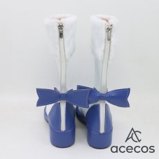 画像4: VOCALOID　風　氷枝の精霊姫 雪ミク2021　コスプレ靴　コスプレブーツ　靴用品 (4)