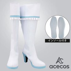 画像1: アイカツ!　風　霧矢あおい　ブルーステージ　コスプレ靴　コスプレブーツ　靴用品 (1)